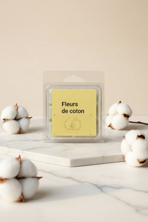 Lot de 4 Fondants Parfumés – Fleur de Coton & Douceur Cocooning - Fondant parfumé artisanal - L'instant Fondant