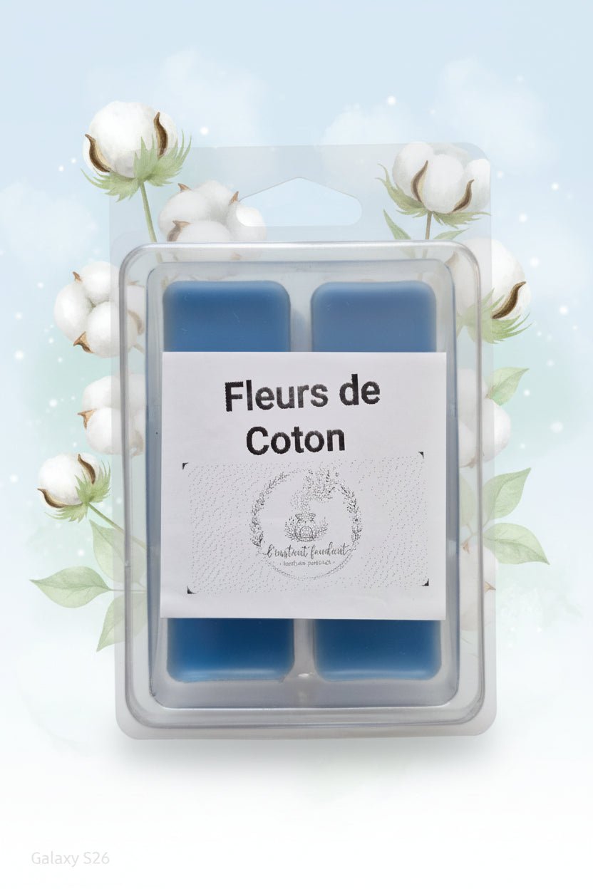 Lot de 6 Fondants Parfumés - Fleur de Coton - Fondant parfumé artisanal - L'instant Fondant