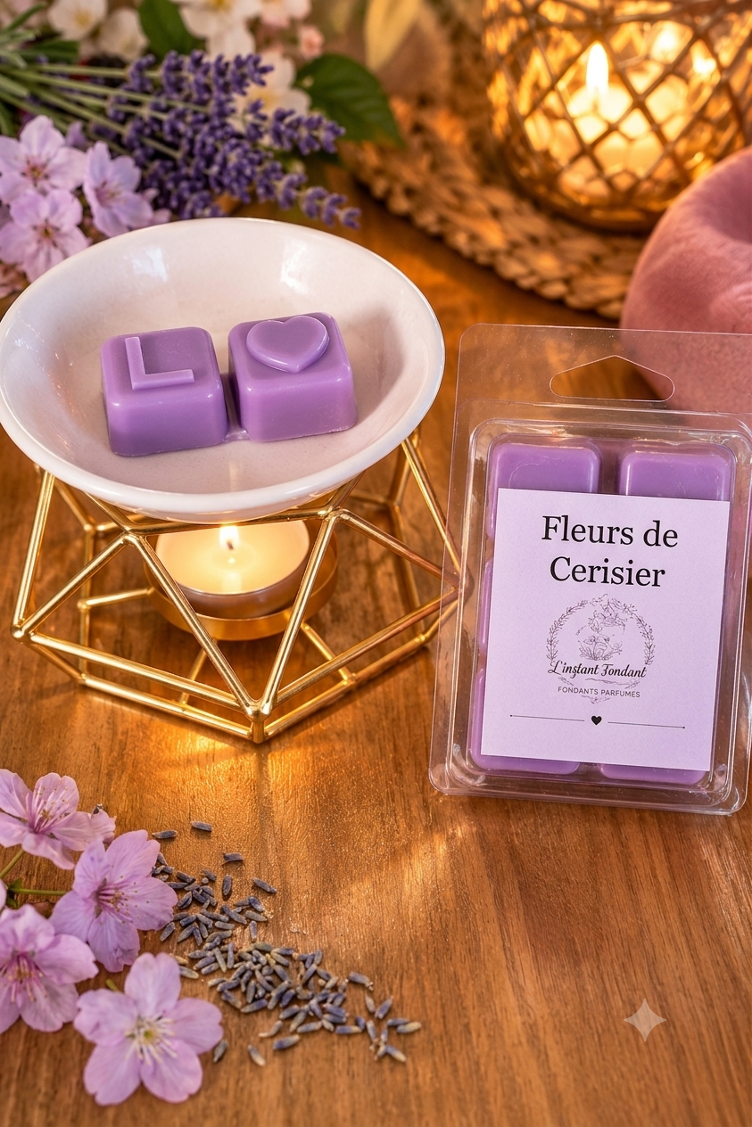 Fondants parfumés Fleurs de Cerisier faits main - L'instant Fondant